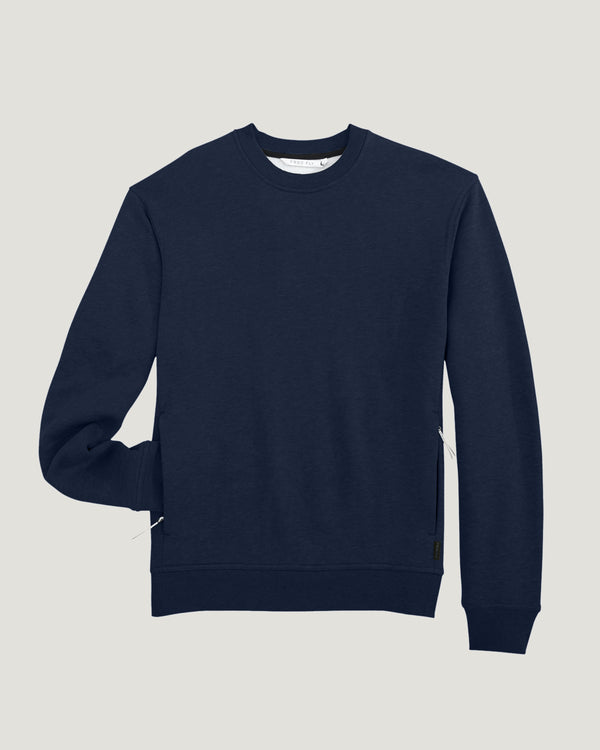 Men's Bamboo Northcoast Fleece Crew - True Navy