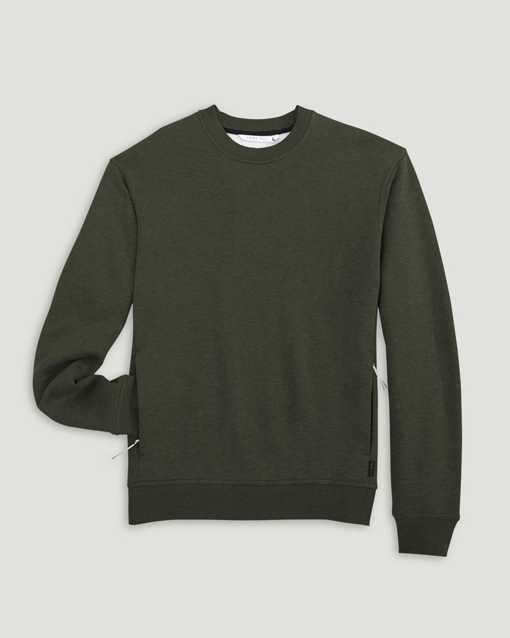 Men's Bamboo Northcoast Fleece Crew - Dark Forest