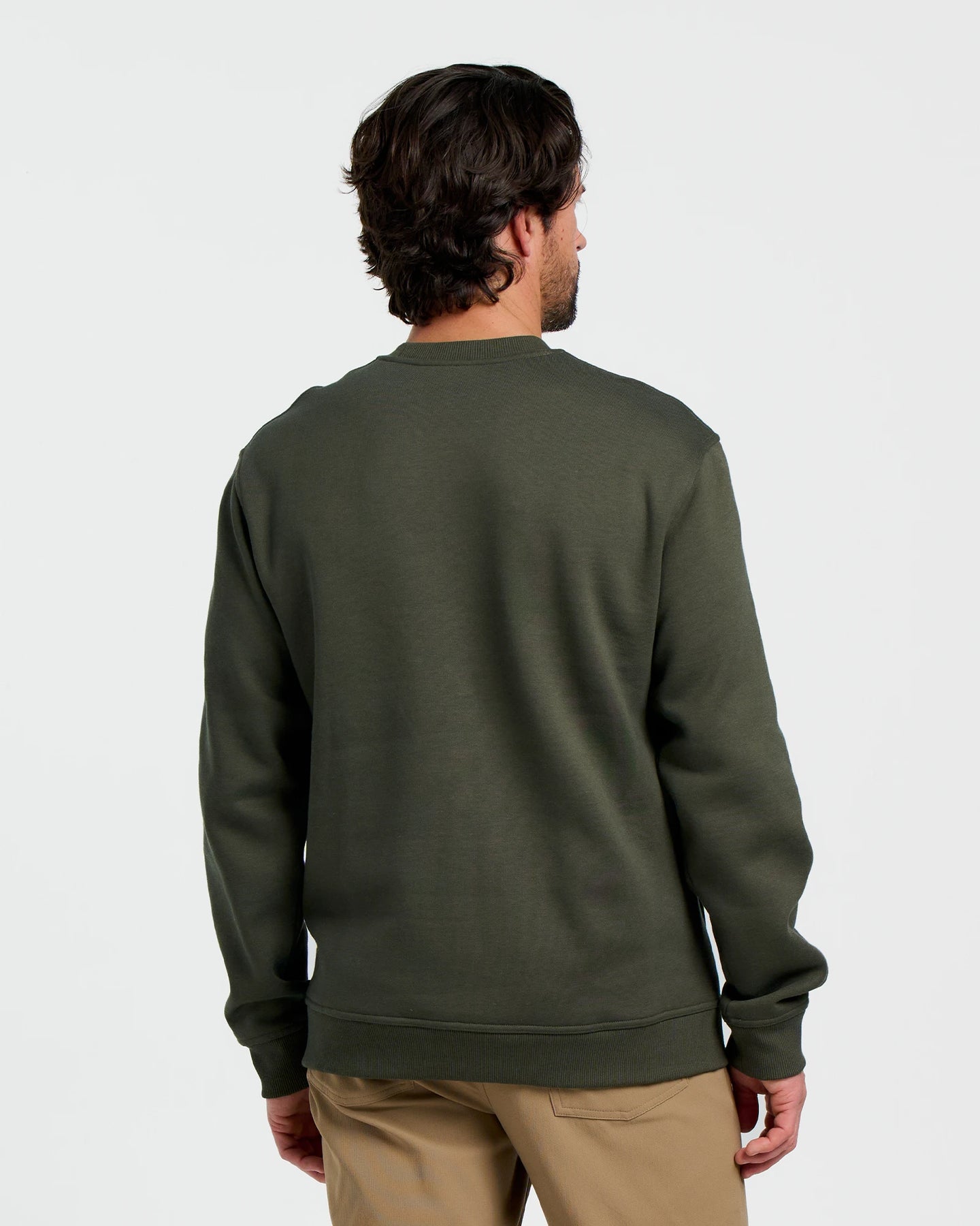 Men's Bamboo Northcoast Fleece Crew - Dark Forest