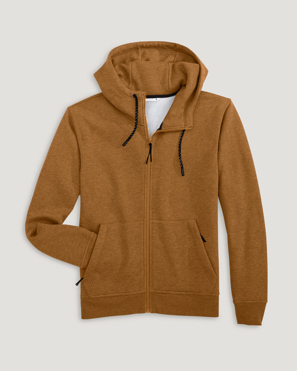 Men's Bamboo Northcoast Fleece Full Zip Hoodie - Russet