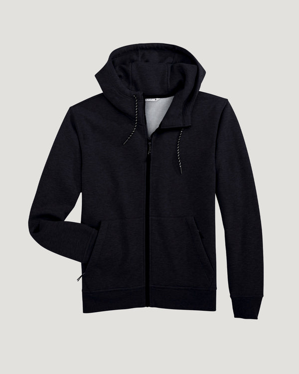 Men's Bamboo Northcoast Fleece Full Zip Hoodie - Black