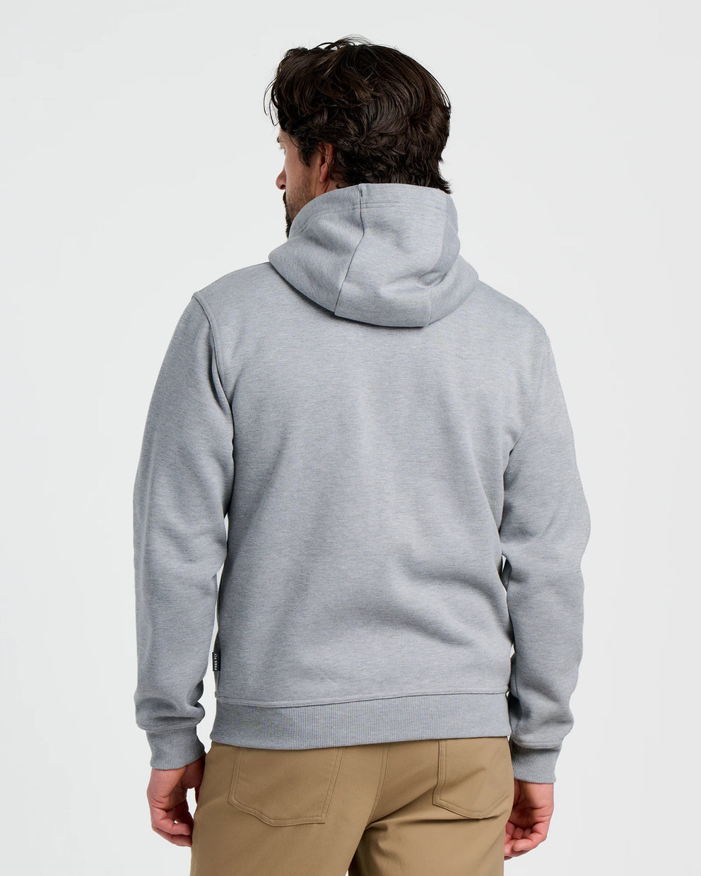 Men's Bamboo Northcoast Fleece Full Zip Hoodie - Heather Grey