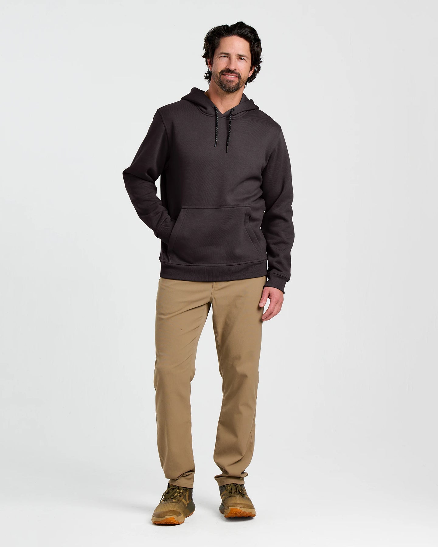 Men's Bamboo Northcoast Fleece Pullover Hoodie - Black