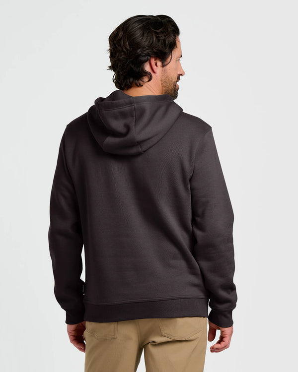 Men's Bamboo Northcoast Fleece Pullover Hoodie - Black