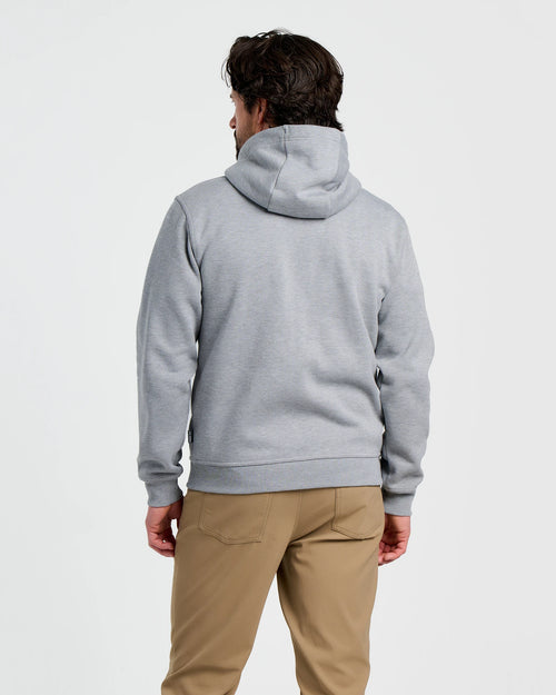 Men's Bamboo Northcoast Fleece Pullover Hoodie - Heather Grey