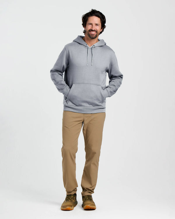 Men's Bamboo Northcoast Fleece Pullover Hoodie - Heather Grey