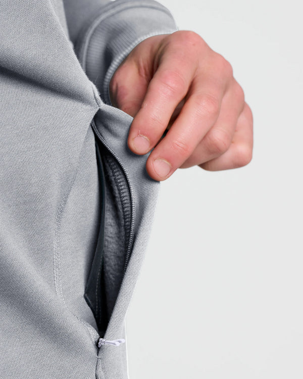 Men's Bamboo Northcoast Fleece Pullover Hoodie - Heather Grey