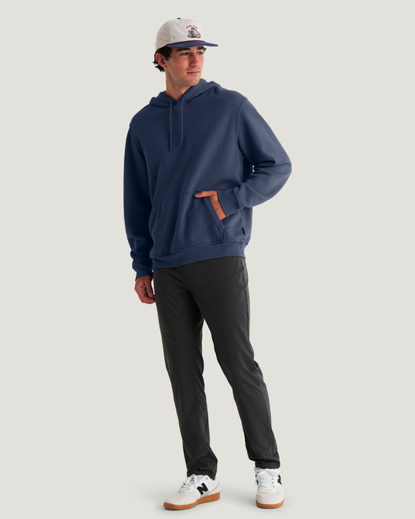 Men's Bamboo Northcoast Fleece Pullover Hoodie - True Navy