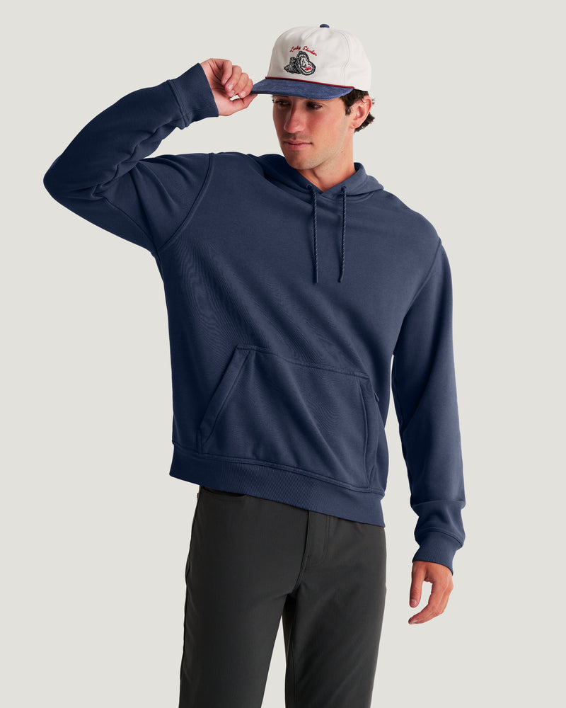 Men's Bamboo Northcoast Fleece Pullover Hoodie - True Navy