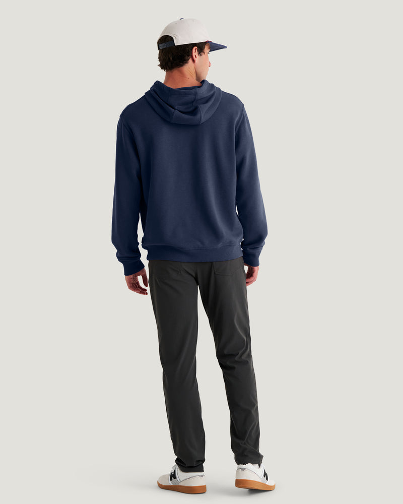 Men's Bamboo Northcoast Fleece Pullover Hoodie - True Navy
