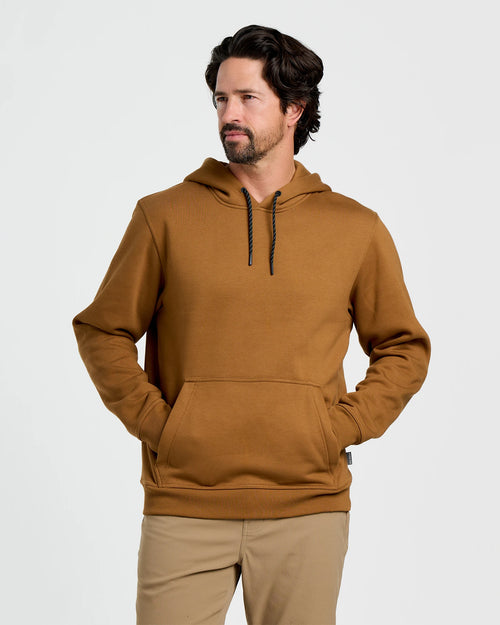 Men's Bamboo Northcoast Fleece Pullover Hoodie - Russet