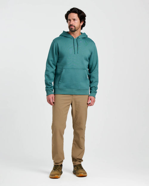 Men's Bamboo Northcoast Fleece Pullover Hoodie - Sea Pine