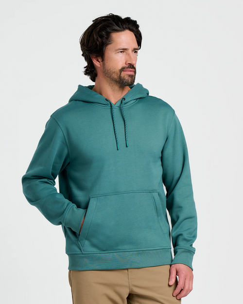 Men's Bamboo Northcoast Fleece Pullover Hoodie - Sea Pine
