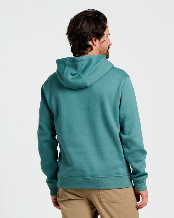 Men's Bamboo Northcoast Fleece Pullover Hoodie - Sea Pine