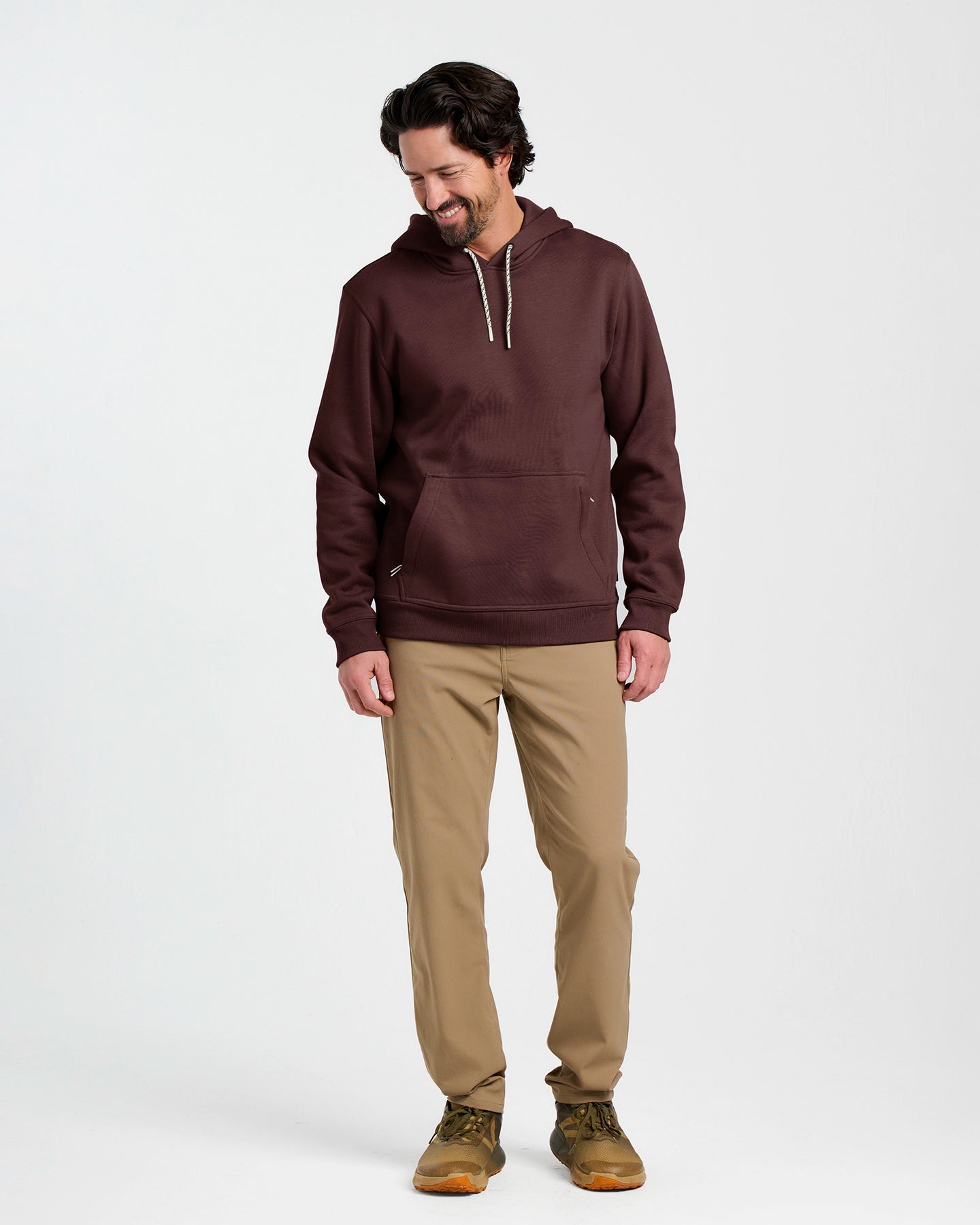 Men's Bamboo Northcoast Fleece Pullover Hoodie - Chestnut
