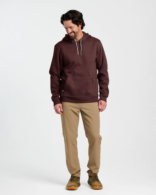 Men's Bamboo Northcoast Fleece Pullover Hoodie - Chestnut