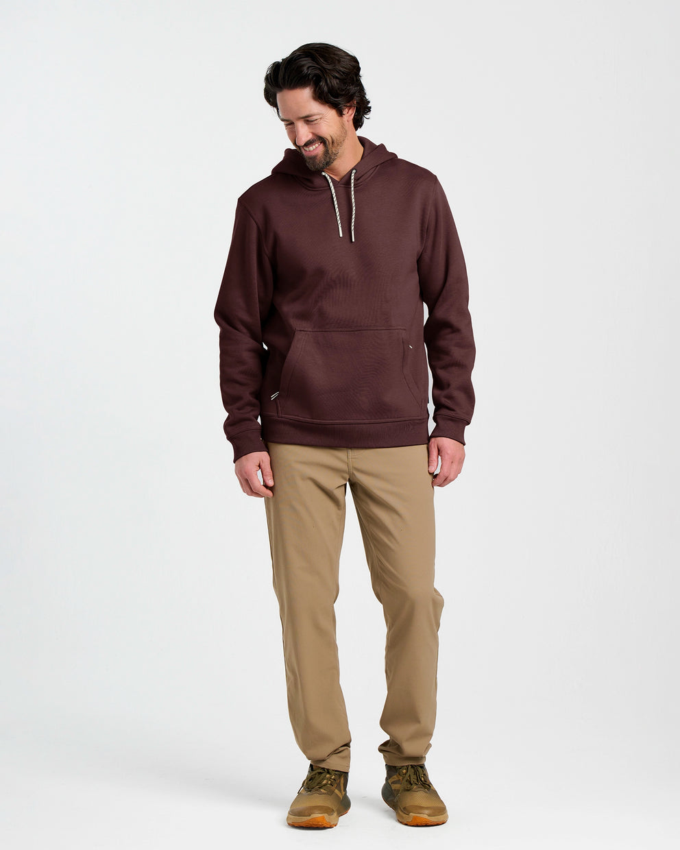 Men's Bamboo Northcoast Fleece Pullover Hoodie - Chestnut