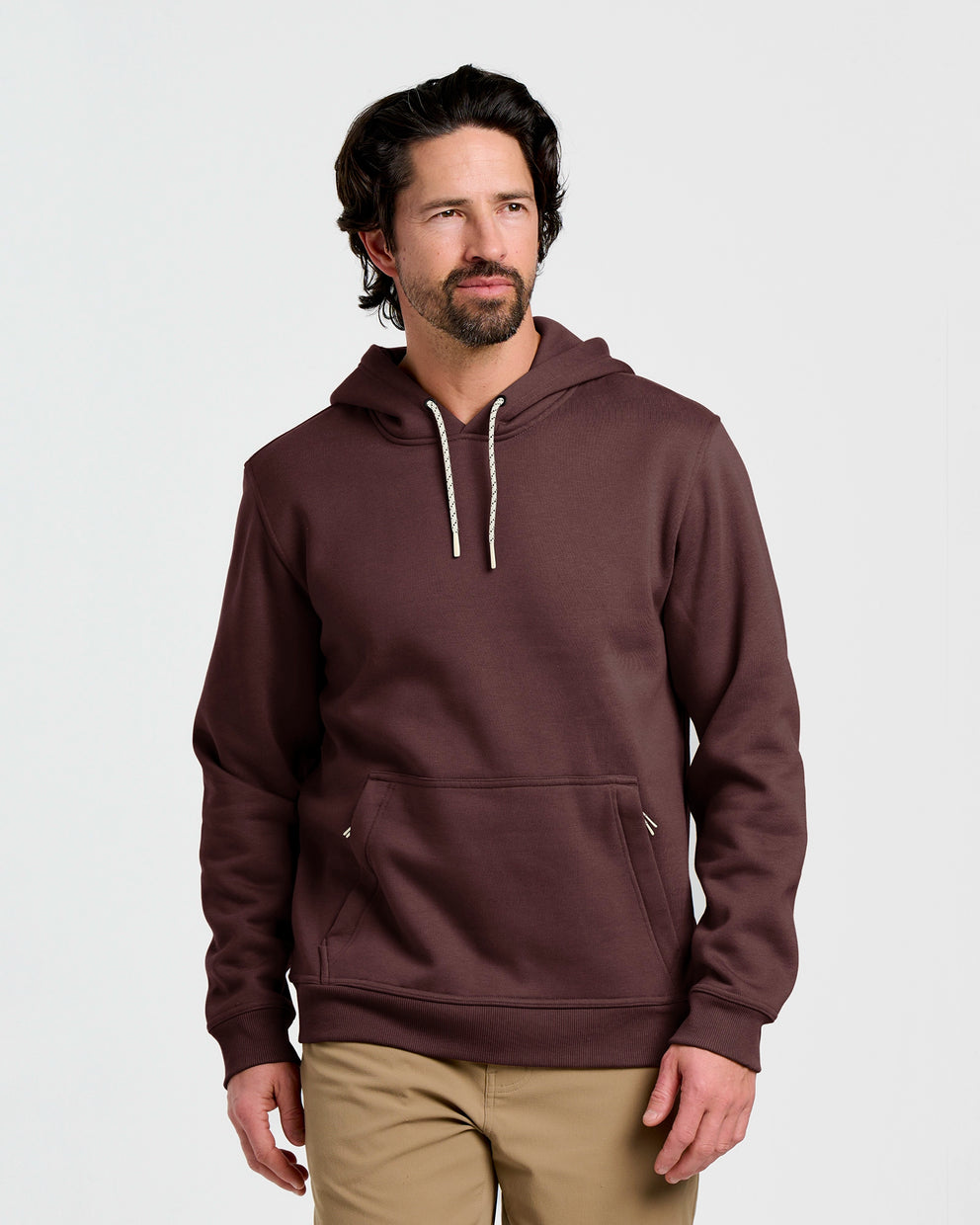Men's Bamboo Northcoast Fleece Pullover Hoodie - Chestnut