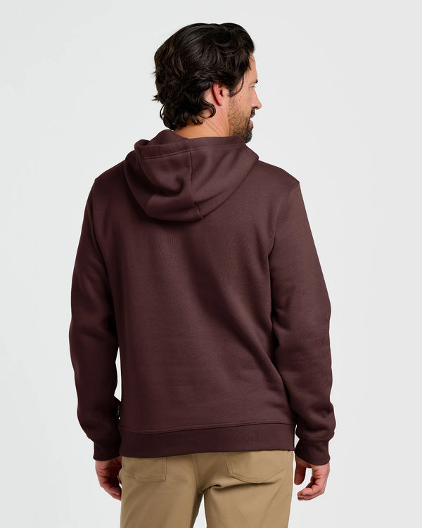 Men's Bamboo Northcoast Fleece Pullover Hoodie - Chestnut
