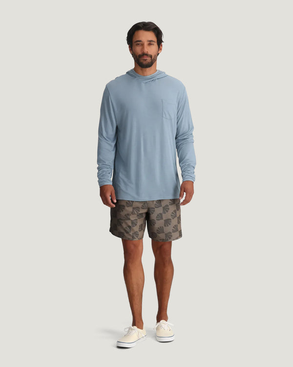 Men's Reverb Short – 7" - Sea Scallop Print Fossil