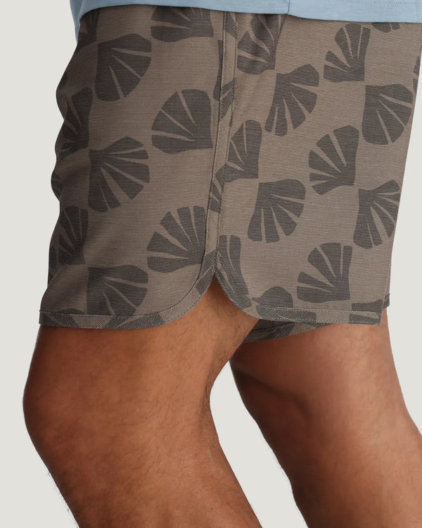 Men's Reverb Short – 7" - Sea Scallop Print Fossil