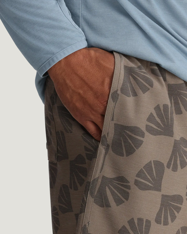 Men's Reverb Short – 7" - Sea Scallop Print Fossil