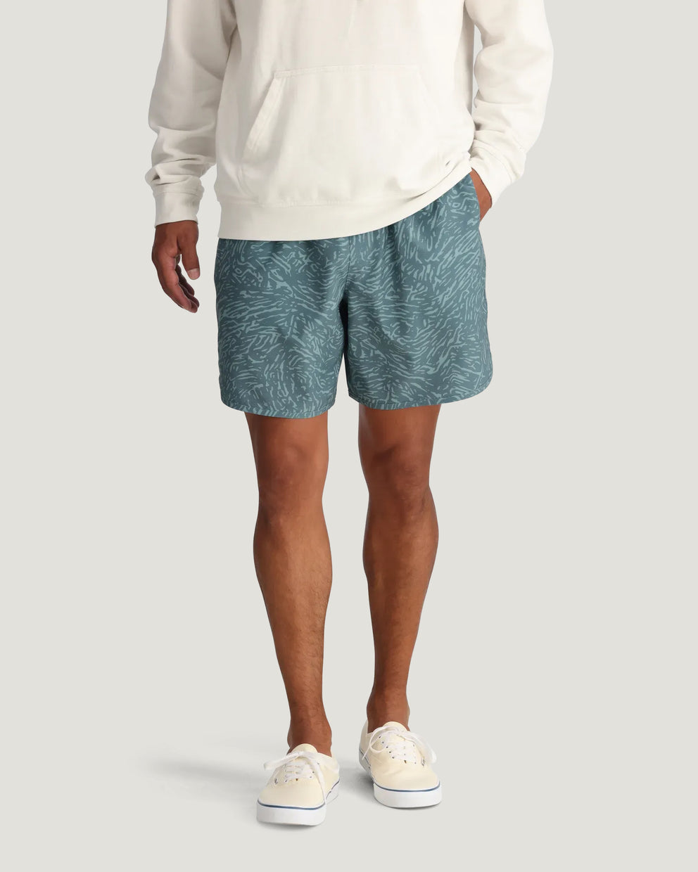 Men's Reverb Short – 7" - Tidal Flow Print Stormy Sea