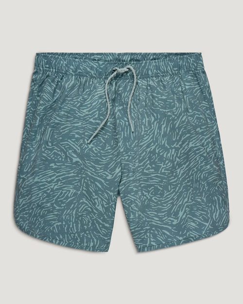Men's Reverb Short – 7" - Tidal Flow Print Stormy Sea