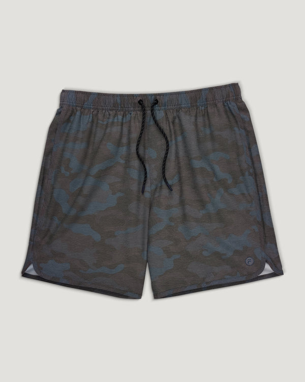Men's Reverb Short – 7" - Woodland Camo Storm Cloud