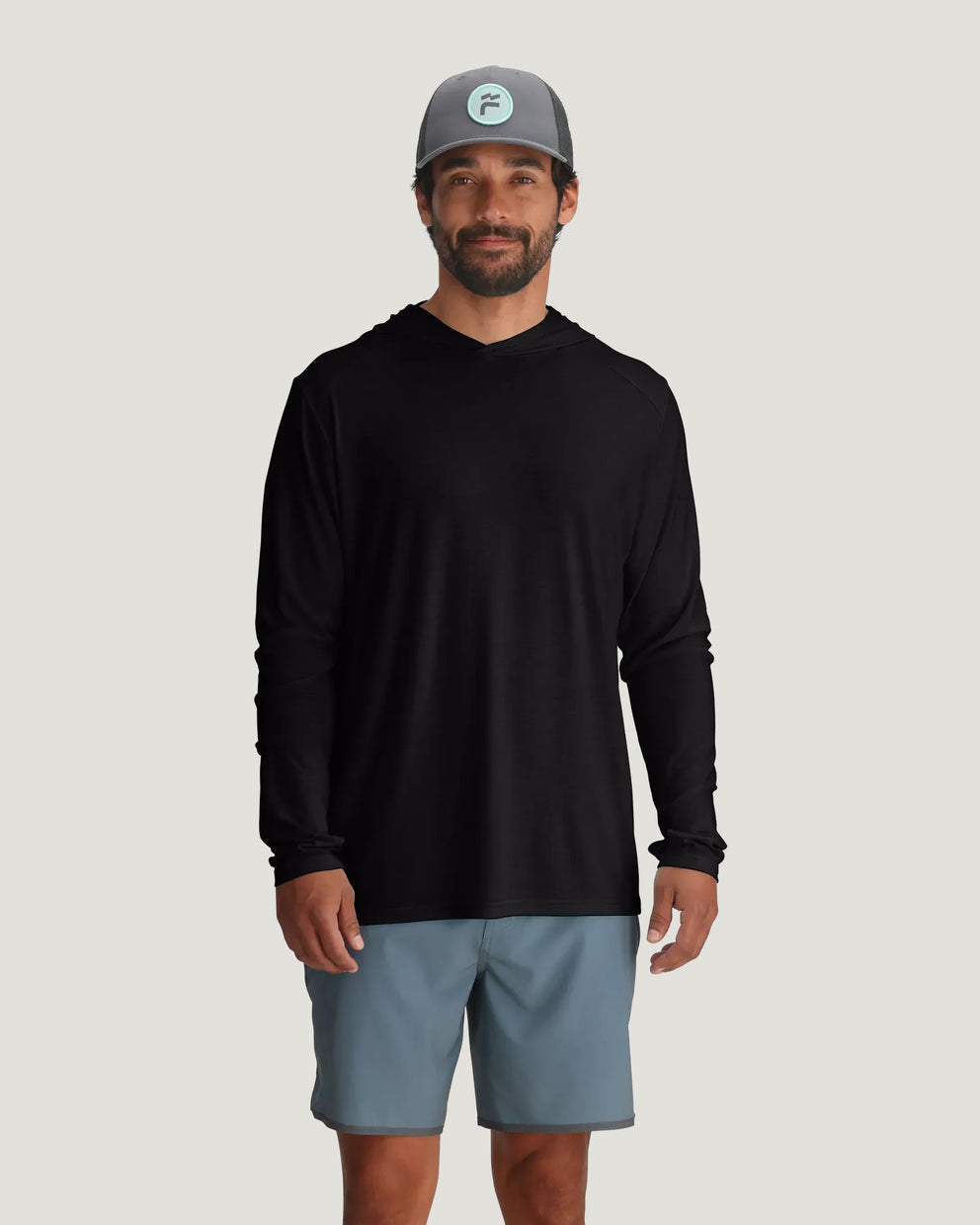 Men's Bamboo Shade Hoodie - Black