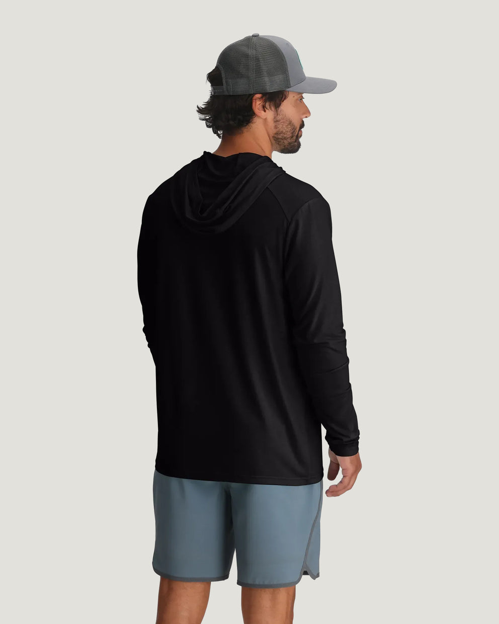 Men's Bamboo Shade Hoodie - Black