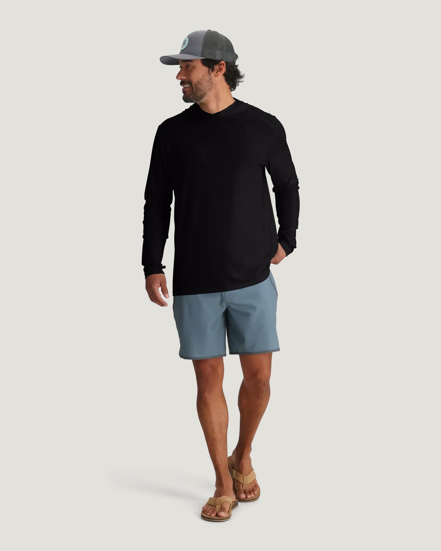 Men's Bamboo Shade Hoodie - Black