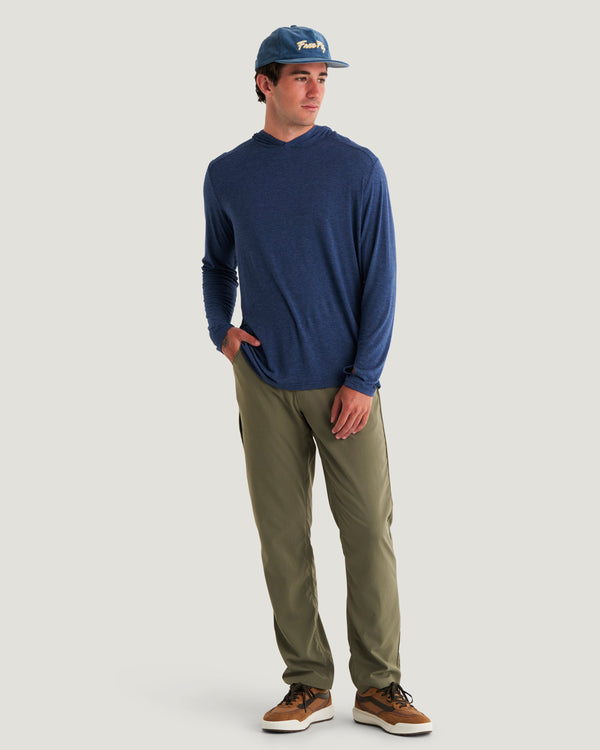 Men's Bamboo Shade Hoodie - Heather True Navy