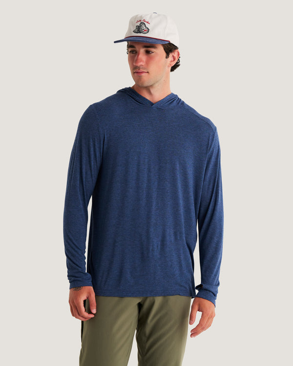 Men's Bamboo Shade Hoodie - Heather True Navy