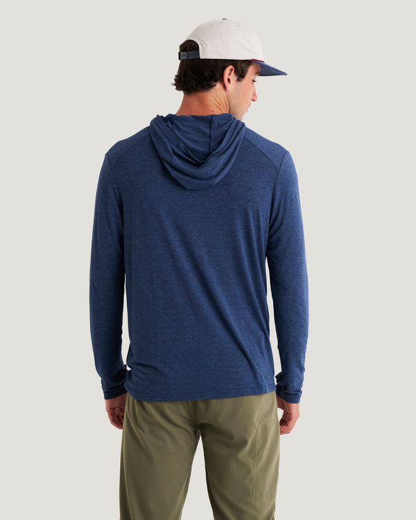 Men's Bamboo Shade Hoodie - Heather True Navy