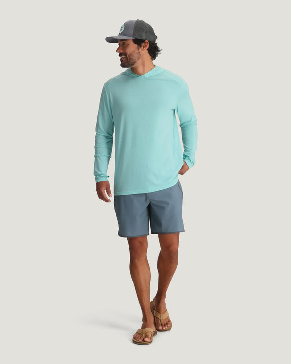 Men's Bamboo Shade Hoodie - Heather Bahama Blue