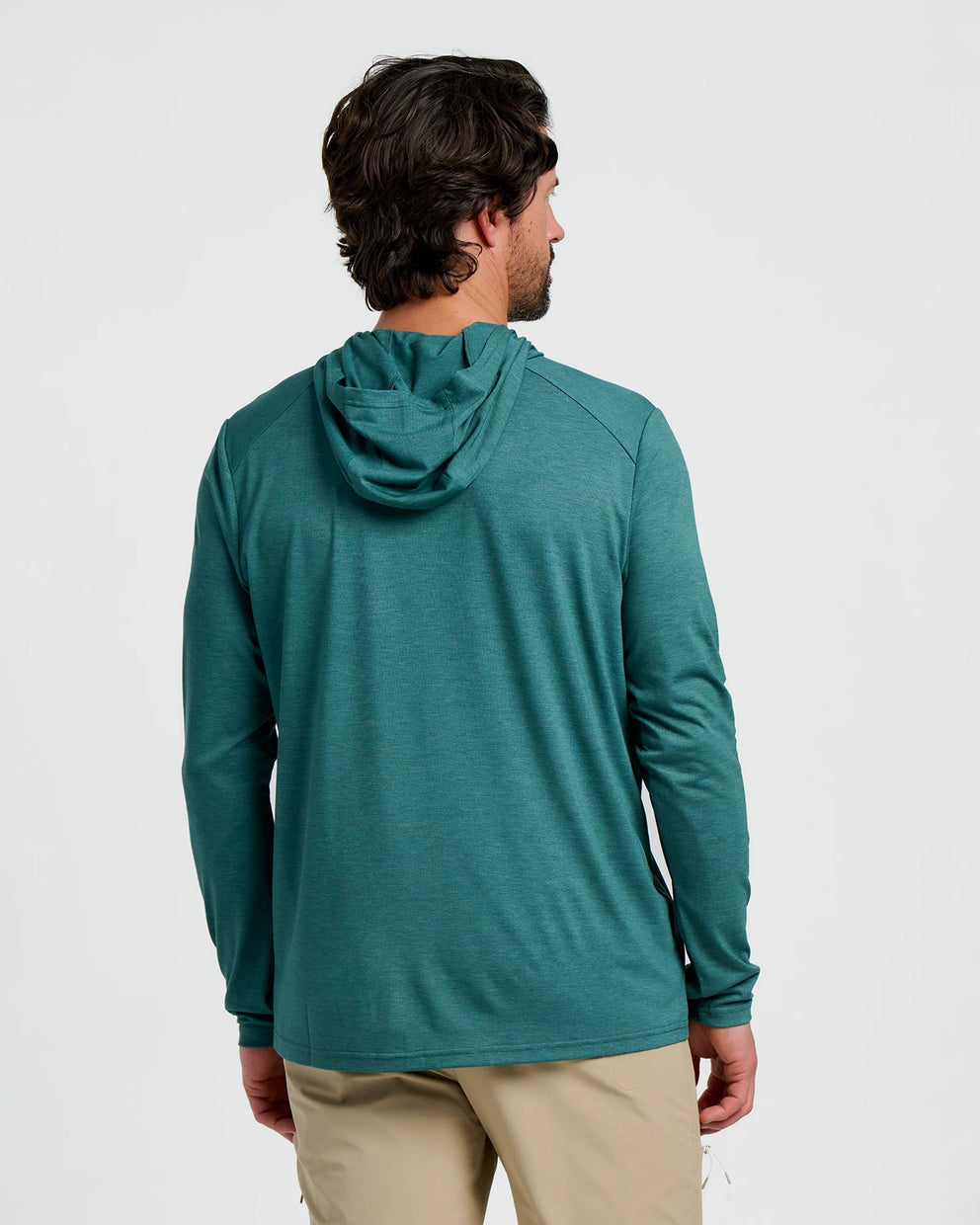 Men's Bamboo Shade Hoodie - Heather Sea Pine