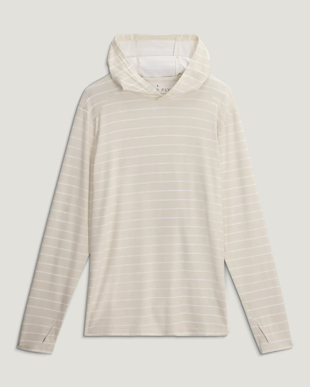 Men's Bamboo Shade Hoodie - Dash Stripe Birch