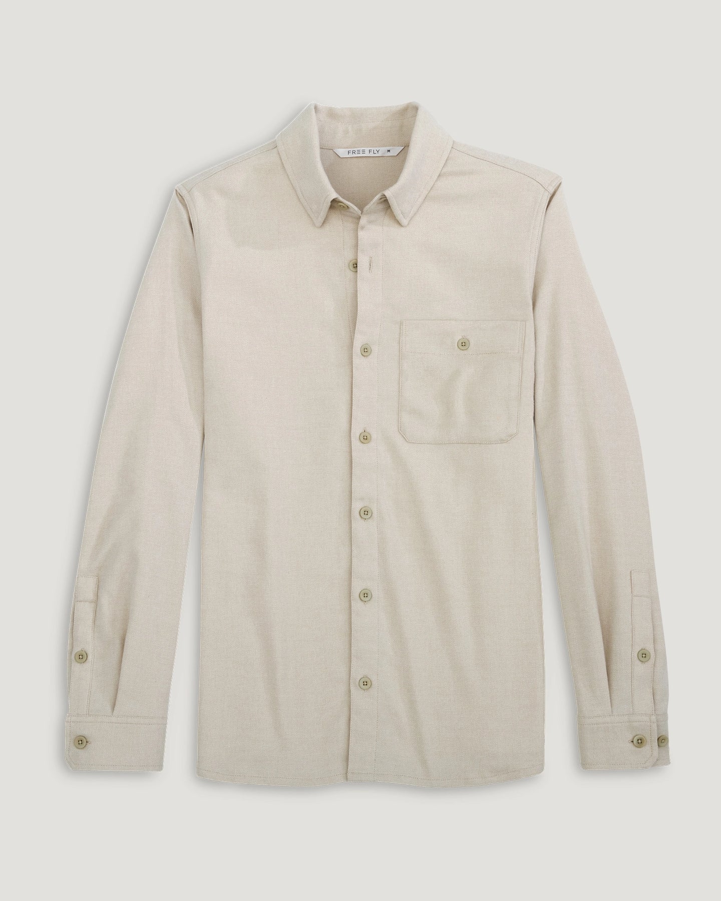 Men's Seawool Flannel Shirt - Sandstone