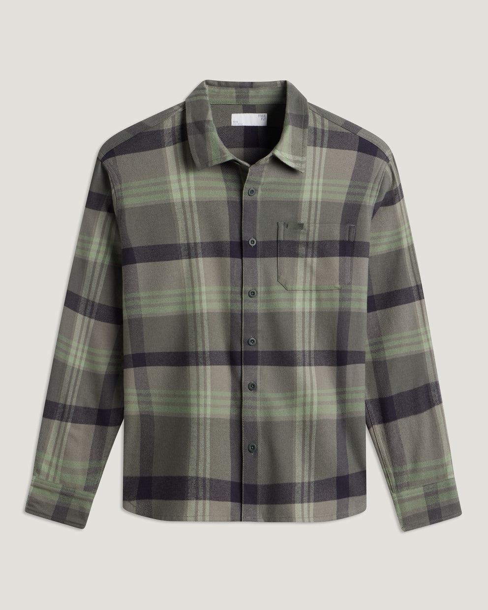 Men's Seawool Flannel Shirt - Dark Forest Plaid