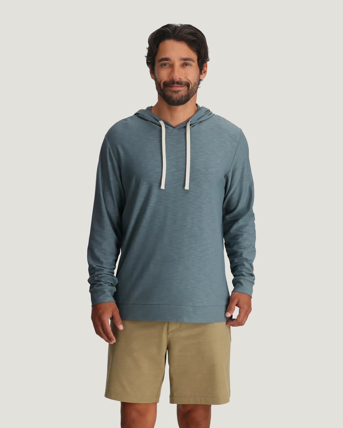 Men's Bamboo Slub Hoodie II - Stormy Sea