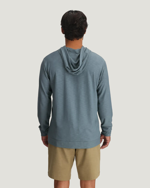 Men's Bamboo Slub Hoodie II - Stormy Sea