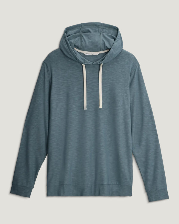 Men's Bamboo Slub Hoodie II - Stormy Sea