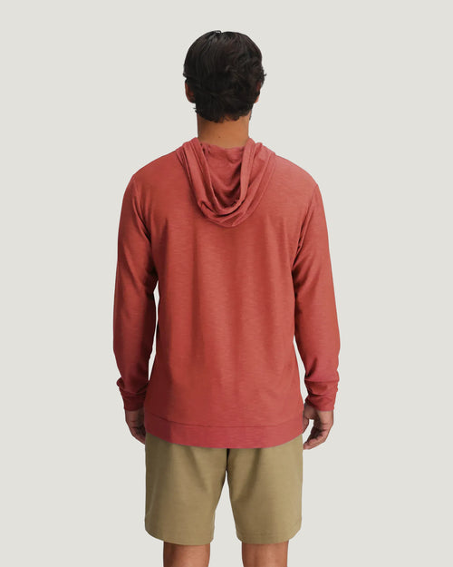 Men's Bamboo Slub Hoodie II - Red Clay