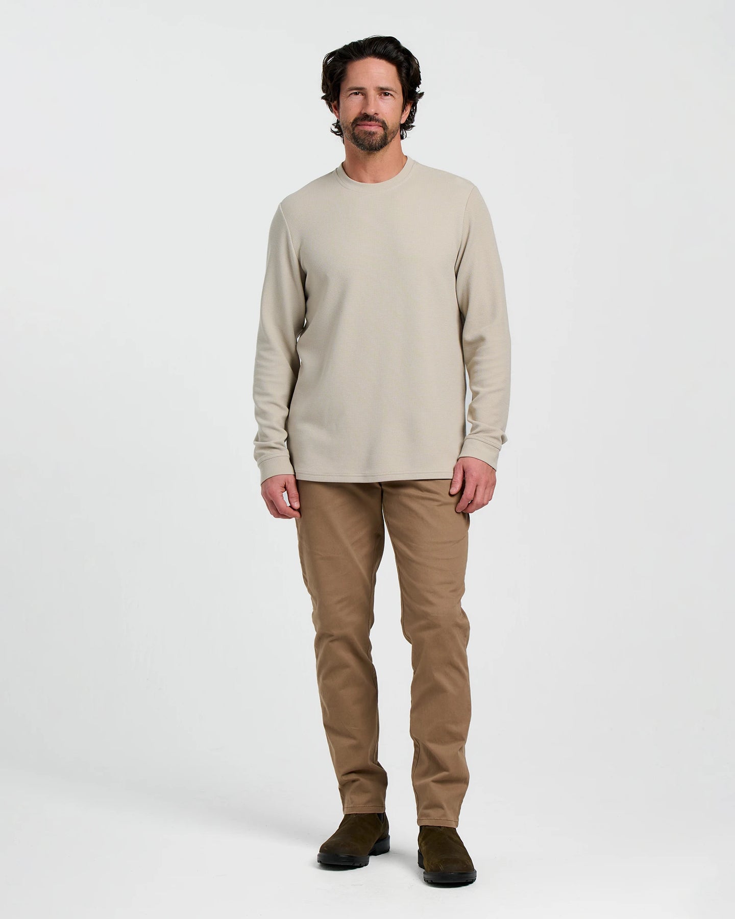 Men's Waffle Crew - Sandstone