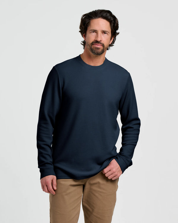 Men's Waffle Crew - Deep Navy