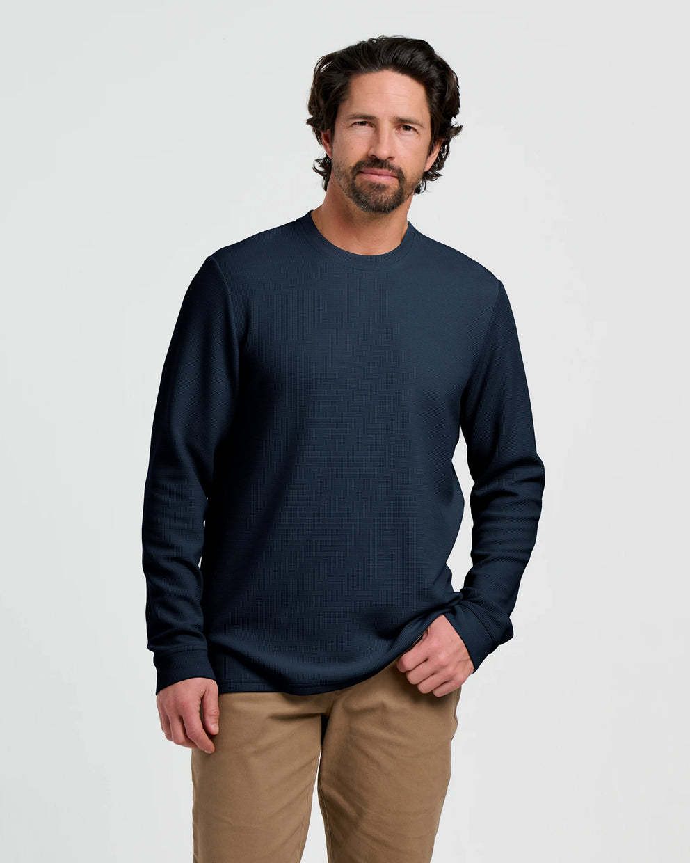 Men's Waffle Crew - Deep Navy