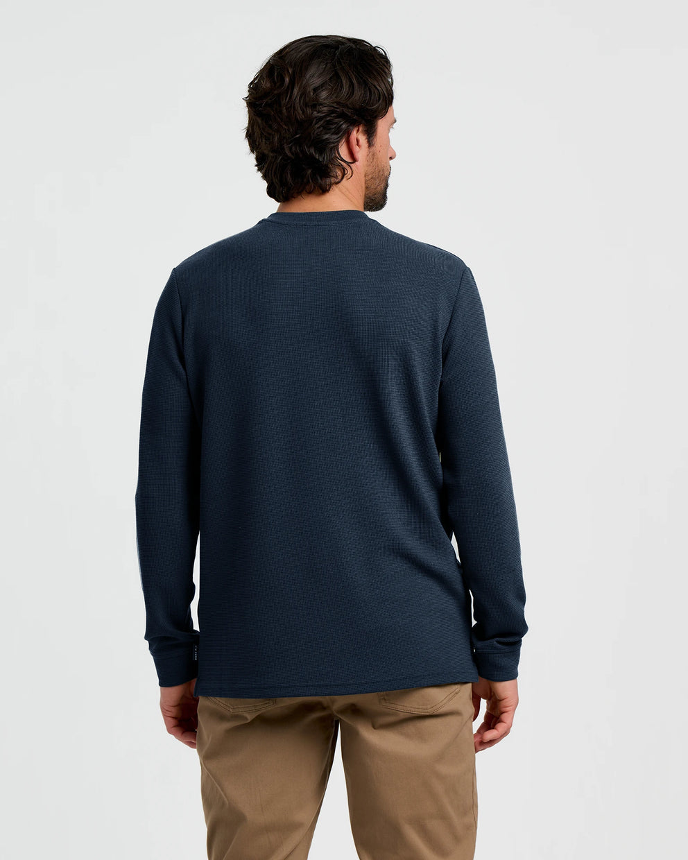 Men's Waffle Crew - Deep Navy