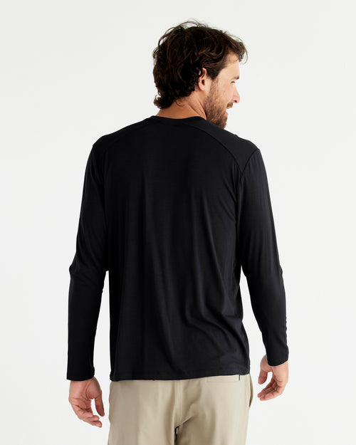 Men's Bamboo Shade Long Sleeve - Black