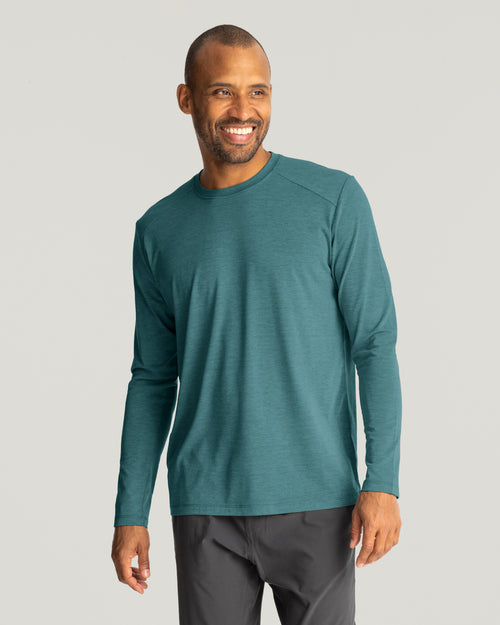 Men's Bamboo Lightweight Long Sleeve - Sea Pine